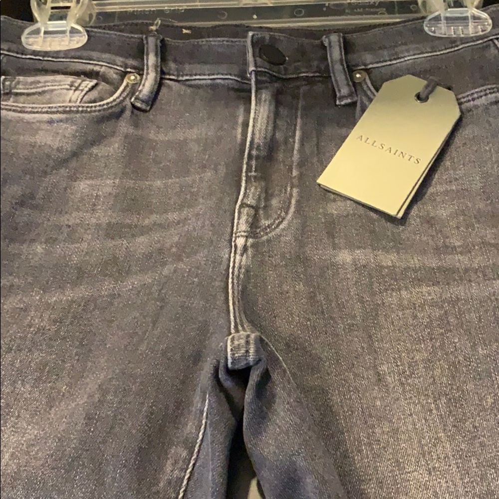 ALL-SAINTS jeans raven black 27 Eve NWT - Picture 6 of 6